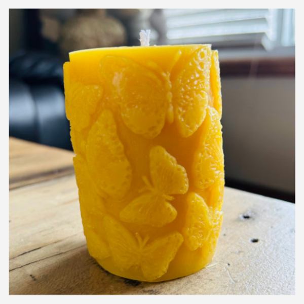 Butterfly Bees Wax Candle